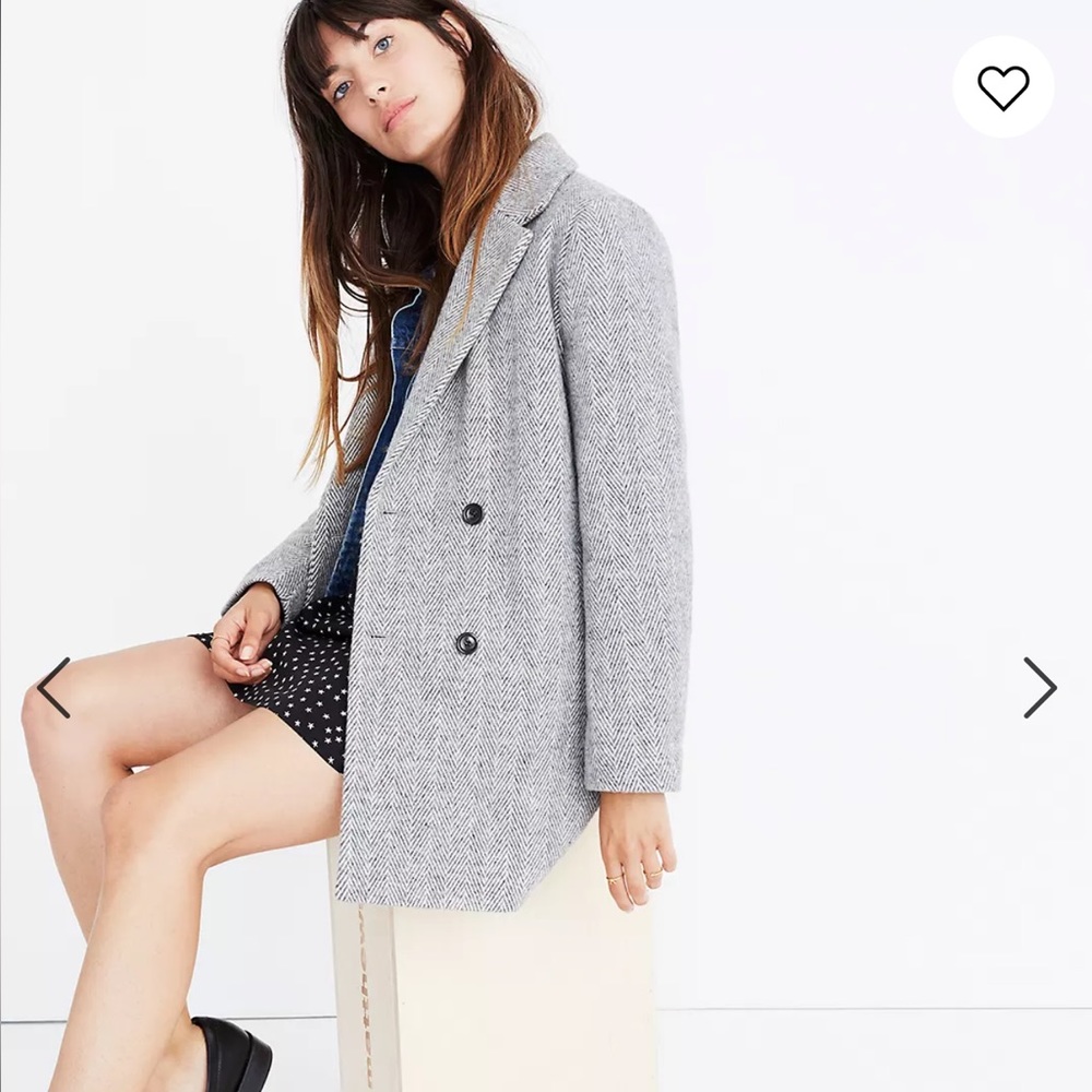 Madewell Herringbone Blazer Coat
